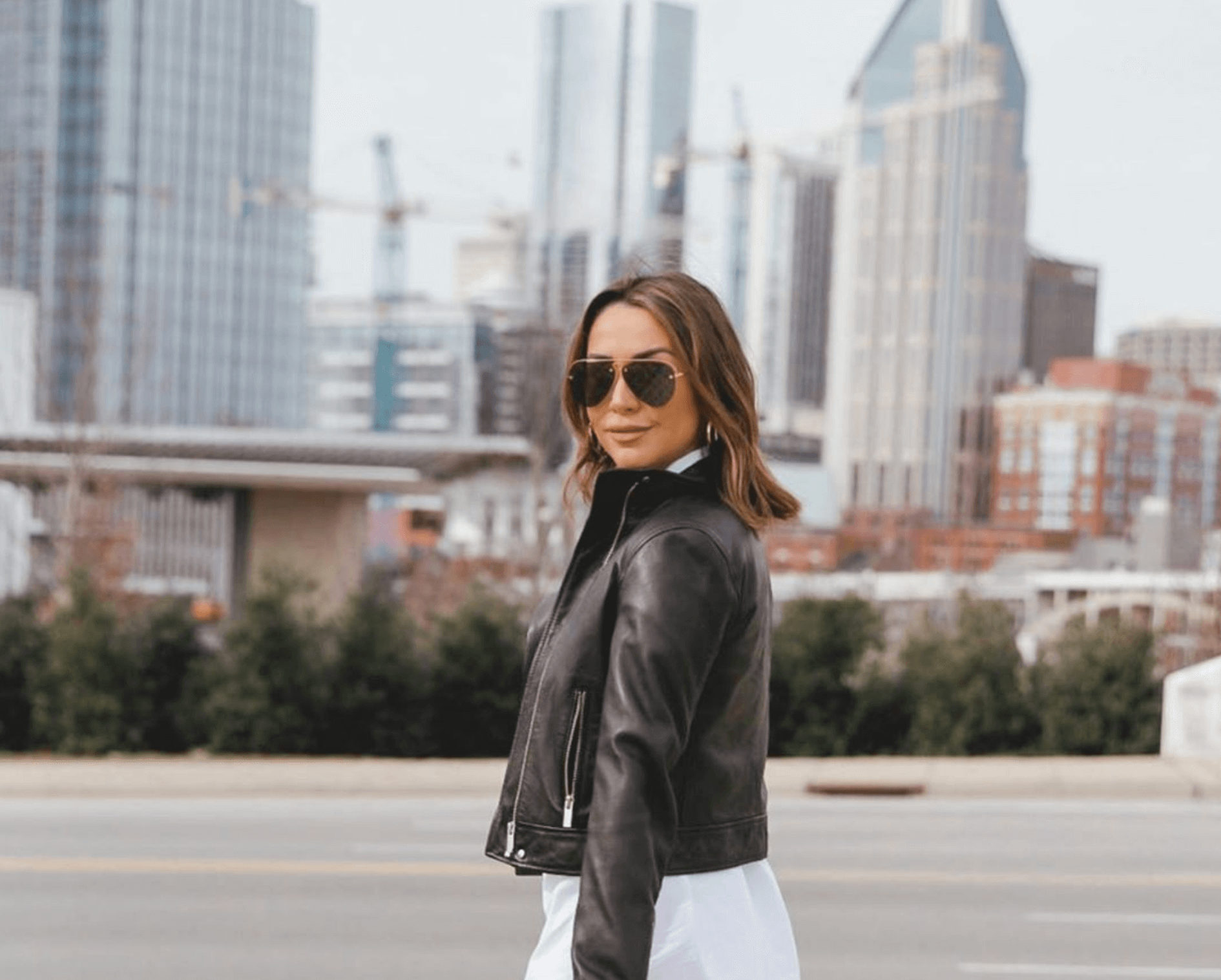 Alexandrea Garza leather jacket